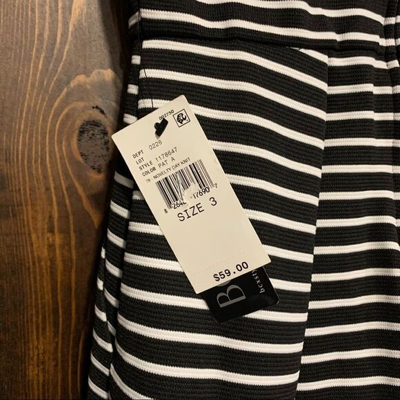 BCX Striped Dress With Pockets Size 3 New - Picture 3 of 6